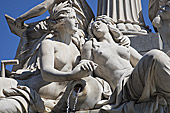 Vienna, Parlament, Statue, Photo Nr.: W5678