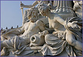 Austria, Vienna, Statue at The Parliament, Photo Nr.: W1531