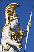 Vienna, Athena Statue, Parlament,Photo Nr.: W2767