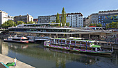 Vienna, Donaukanal, Twin City Liner, Anlegestelle, Photo Nr.: W5700